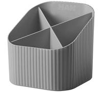 HAN organizer da scrivania Re-X-LOOP - say yes to 100% recycled, moderno e giovane design per tutti gli oggetti di cancelleria, grigio scuro, 17238-991