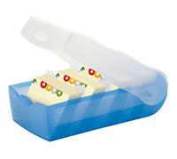 HAN Porta bigliettini CROCO 998-643 blu translucido DIN A8 max 500 schede