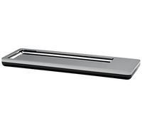 HAN Portapenne i-Line cromato - Elegante portapenne moderno con magnete per graffette e fondo in schiuma antiscivolo, 27650-88, cromato