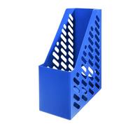 Han - Portariviste da tavolo Klassik XXL in plastica di alta qualità, formato C4, completo di etichetta, 11,5 x 24,8 x 14,5/32 cm, Blu