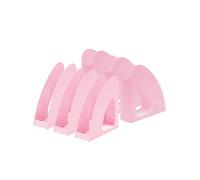 HAN Re-LOOP 16218-886 - Set di 6 raccoglitori riciclati al 100%, design moderno e giovane, per documenti DIN A4/C4, rosa pastello