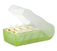 HAN schedaritto CROCO - apprendimento del vocabolario ingegnosamente semplice grazie al sistema di apprendimento a 5 argomenti, scatola di schede DIN A8, traslucente-verde, 998-603
