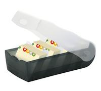 HAN schedaritto CROCO - apprendimento del vocabolario ingegnosamente semplice grazie al sistema di apprendimento a 5 argomenti, scatola di schede DIN A8, nero, 998-633