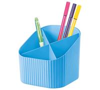 Han scrivania portapenne X di loop, Moderno, Design innovativo, elegante in alta qualità, 4 scomparti Trend Colour hellblau