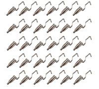 HAN SHENG 30 ganci regolabili in metallo per esposizione di gallerie d'arte per funi metalliche, ganci per appendere quadri per funi metalliche da 1 a 2 mm