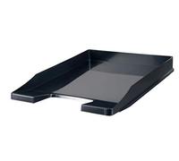 HAN - Vassoio portalettere JUNIOR, DIN A4/C4, piatto e stabile, impilabile, confezione da 5 nero