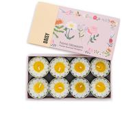 Hana Blossom Tea Lights, Daisy Design, profumato, Fatto a Mano, Commercio Equo e Solidale, Gli Stili, in Confezione Regalo