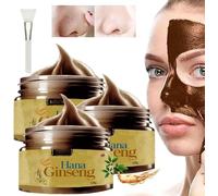 Hana Ginseng Face Mask - 2024 New Korean Hana Ginseng Peel off Face Mask,Herbal Refining Peel-Off Facial Mask,Korean Peel off Face Mask,Ginseng Mask Korean,Hana Ginseng Mask Anti Aging (3Pcs)