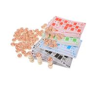HANABASS 1 Set Bingo Board Game ragazzo tombola di grandi dimensioni gioco di scacchi logico giocattolo carte bingo russe gioco da tavolo logico Di legno rosso
