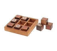 HANABASS 1 set da Tavolo Legno per Genitori e Tris Intelligente per Due Giocatori Educativo per Sviluppo Visivo e Interazione per Compleanni e Natale