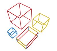 HANABASS 1 Set Geometria Solida Edificio Giocattoli Per La Costruzione Di Steli Da Costruzione Materiale Strumenti Di Costruzione Per Giocattolo Puzzle