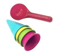 HANABASS 1 Set Giocattoli da gelati giocattoli di sabbia sul mare giocattoli da spiaggia in piscina Scoop di gelato a forma di cono giocattolo della gelateria Gioca a sabbia di mare pp