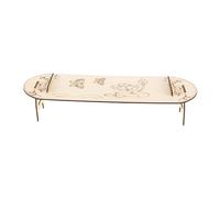 HANABASS 1 Set Guzheng Fatto in Casa Per Giocattoli Montessori Per La Prima Educazione Artigianato in Legno Da Dipingere Modello Fatto a Mano Beige Di Legno