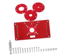 HANABASS 1 Set Macchinatura a Batteria ordinare Piatto Inserto per Tavolo Fresa di fresatrice per la Lavorazione del Legno Scheda di Inserimento del Router Lega di Alluminio
