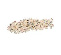 HANABASS 1 Set Mini Mahjong Giocattoli Mahjong Oggetto Di Gioco Da Viaggio Mini Elementi Essenziali Da Viaggio Majiang All'aperto Resina