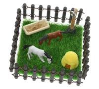 HANABASS 1 Set Mini Stable per Accessorio per Casa delle Simulazione per Mini Ranch Dettagli e Superficie Liscia per Amanti Dei Lavoretti