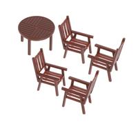 HANABASS 1 set Miniature Tavolo e per Casa delle Arredamento per Scene Miniature Completa Tuo con Atmosfera Accogliente e Design Realistico