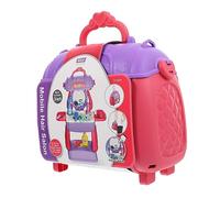 HANABASS 1 Set Parrucchiera per Accessori Bellezza Kit Simulazione Trucco e Acconciature Valigetta Portatilper Giochi Ruolo Sicuro per Ragazzi e Ragazze