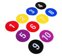 HANABASS 10 Marcatori Antiscivolo per Allenamento Calcio Dischi Colorati per Esercizi e Attività Classe Dots Circolari per Resistente Alle