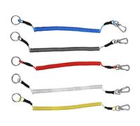 HANABASS 10 Pcs Perdere Corda Molla Elicoidale Corda Di Sicurezza Cordino Da Pesca Primavera Bobina Di Corda Corda Da Pesca Di Sicurezza Molla Elicoidale Con Moschettone Primavera Corde