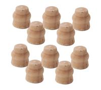 HANABASS 10 Pezzi Accessori Mini Table Base mini gamba di sedia in legno mini forniture per la casa piccolo ornamento mini giocattoli per la casa albero di loto Beige