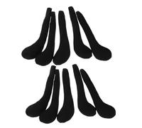 HANABASS 10 Pezzi Piedini per bambole in peluche marionette da dito Puppet di dito divertenti le mie bambole della vita vestiti per bambole rinate abbigliamento per bambole stoffa Nero