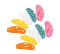 HANABASS 10 Pezzi Spremidentifricio Manuale Riutilizzabile Dispositivo per Tubetti Dentifricio Crema Mani e Pomate Design Compatto e Portatile per Casa e Viaggio