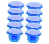 HANABASS 10 Tappi per Manubrio Bici PVC Blu per Mountain Bike e Bici Corsa Protezione Manopole e Terminali Manubrio