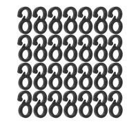 HANABASS 100 Clip per Tende da Campeggio Antivento in Plastica Resistente, Ganci per Corda Elastica Leggeri e Stabili, Accessori per Teloni e Rifugi Outdoor, Kit 100 Pezzi per Attrezzatura