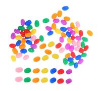 HANABASS 100 Pezzi Fagioli di cioccolato colorati Dollom House Food Cibo per la casa delle bambole fai da te la casa delle bambole fa finta di giocare Dollose decorazioni dolci plastica