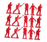 HANABASS 100 Pezzi Ornamenti dei Pompieri di Pompiere Personaggi da Collezione Pompiere Bomboniera per i Vigili del Topper per Torta Pompiere Plastica Rosso