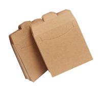 HANABASS 100pezzi Sacchetti di Carta Kraft Sacchetti per Archivi Custodie per CD Vuote Custodie per Supporti Multimediali Buste per Feste