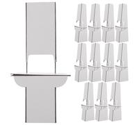 HANABASS 12 Cavalletti per Quadri in Cartone Rigido 18 Cm - Supporti per Cartelli e Decorazione Scrivania - Piedistalli Artistici per Esposizione e Presentazione Professionale