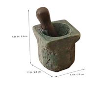 HANABASS 12 Mini Mortai in Pietra per Casa delle Accessori Miniatura Realistici per Diorami e Decorazioni da Te Vasetti in Miniatura per Modellismo e Sabbia