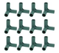 HANABASS 12 Pezzi Connettori per Tubazioni da Esterno Raccordi in Plastica Resistenti per Telai di Coperture Angolari Percorsi per Strutture di Coperture e Architetture da Esterno Facili da