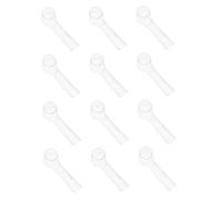 HANABASS 12 pezzi Copertura Protettiva per Testine Spazzolino Elettrico Trasparente in Abs Antipolvere e Riutilizzabile Compatibile con Testine Oral per Viaggi e Casa