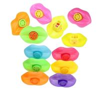 HANABASS 12pezzi Fischietto Per Bambino Bambina Giocattolo Musicale Di Plastica Piccolo Strumento Educativo Ricreativo Pratica Sviluppare Attenzione Momenti Felici