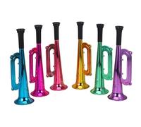 HANABASS 12pezzi Trombe Giocattolo in Plastica Rumorose Strumenti Musicali per Competizioni Sportive Feste Tifo Clacson Portatile Stile Casuale