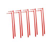 HANABASS 15 Pezzi Accessori per mulini a robuste aste a girandola canne per fabbricare mulini a Accessori a canne per la Fabbricazione di Girandole PVC Rosso