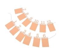 HANABASS 1set Ghirlande Per Compleanno Decorazione Retro Kraft Fotografici Per La Del Per Festeggiamenti Speciali e