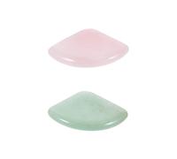HANABASS 1set Gua Sha Scraping Board Ventaglio per Massaggio Viso e Corpo Strumento Manuale Antirughe Antinvecchiamento Piastra Raschiante per Sollievo Dolori e Drenaggio Colore Casuale
