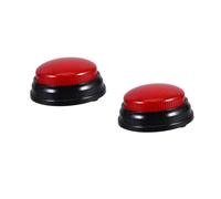 HANABASS 2 Buzzer Educativo per Pulsante Manuale per Quiz in Classe Interattivo per Competizioni Conoscenza Migliora Abilità Cognitive e Reazione Rosso