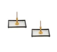 HANABASS 2 Candeliere Casa delle con Vassoio Trasparente Miniatura Elegante per Decorazioni e Accessori da Collezione per Scene Fotografiche e Modelli