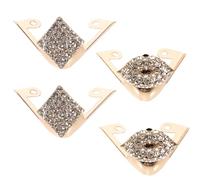 HANABASS 2 Paia di Copri-Punta per Tacchi Alti in Metallo Resistente Protezioni per Dita dei Piedi e Talloni Accessori per Scarpe e Stivali Design Decorativo e Durata Superiore