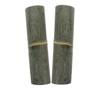 HANABASS 2 Pezzi Bamboo Fountain Kit Half Open Tube Water Guide Durable Leak Resistant Outdoor Landscaping Accessories for Patio Backyard