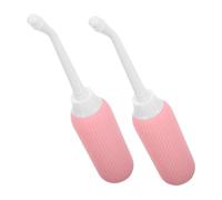 HANABASS 2 Pezzi Bidè elementi essenziali della borsa ospedaliera forniture donna spruzzatore manuale semicupio per le bidet portatile biberon dopo il parto plastica rosa