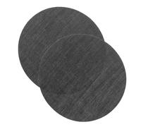 HANABASS 2 Pezzi Copertura Circolare Nero per Lampada da Tavolo e Faretti, Diffusore Luce Morbida Protezione Antiabbagliamento per Uso Domestico e Lettura