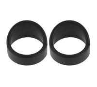 HANABASS 2 Pezzi Copertura Oculare per Microscopio in Gomma Nera, Tappi per Oculari Binocolari 32-34mm, Protezione Portatile e Blocca Luce per Osservazioni in Campo Oscuro