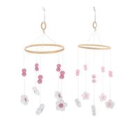 HANABASS 2 Pezzi Decorazione della stanza del accessori per presepe arredamento della scuola della ragazza gancio mobile per il presepe Crib Crib Meline Palla di pelo