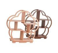 HANABASS 2 Pezzi Scaffali Miniatura Legno per Casa Accessori Eleganti per Decorazione e Esposizione per Ogni Tema Casa